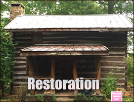 Historic Log Cabin Restoration  Satsuma, Alabama